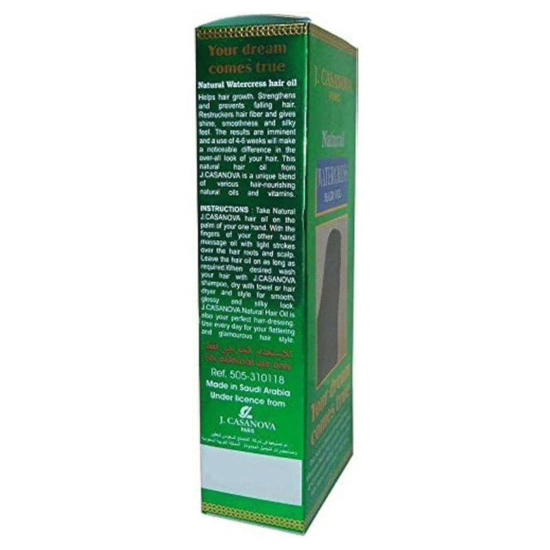Casanova Natural oil with watercress oil 210 ml - Image 3