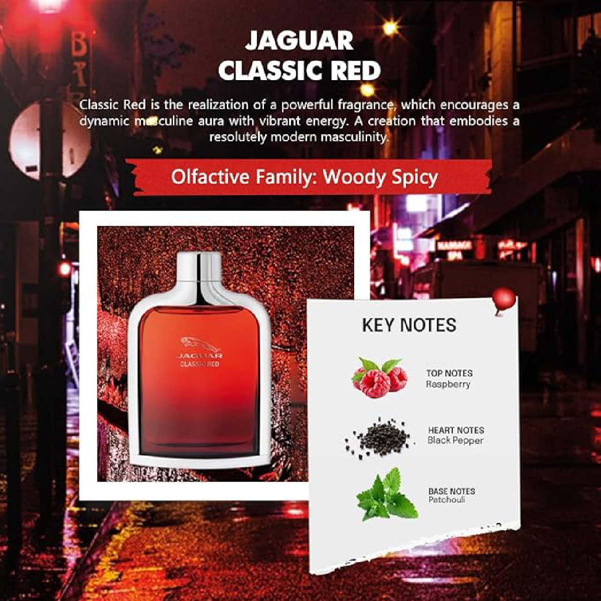 Jaguar classic red edt 100ml - Image 3