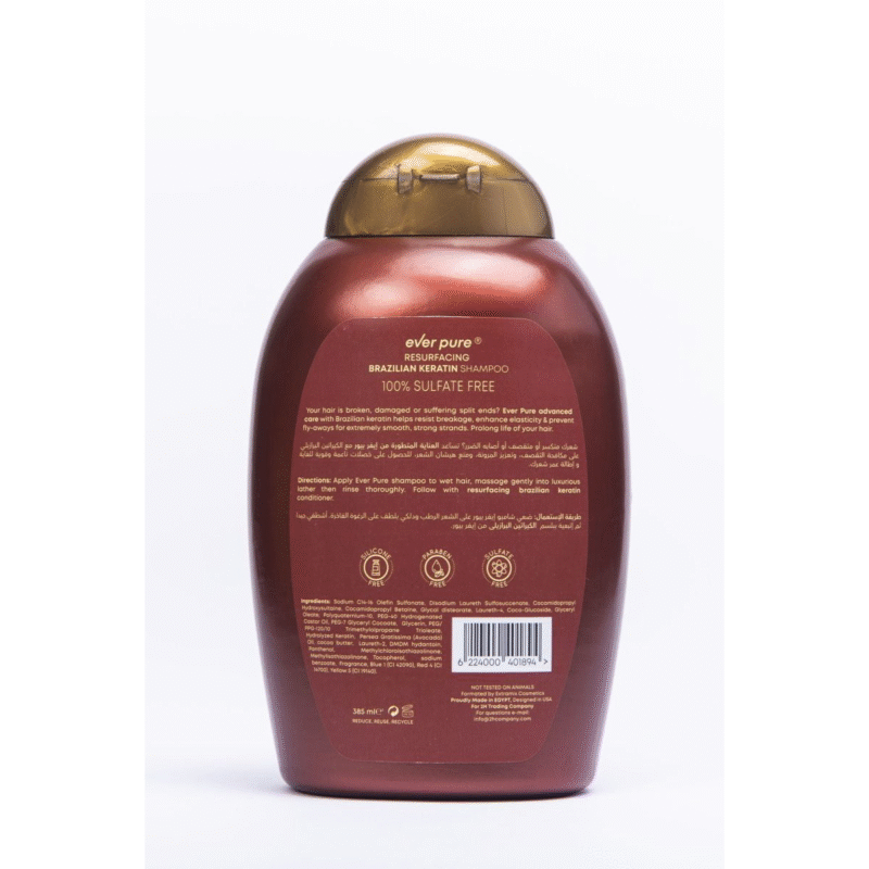 Ever Pure Brazilian Keratin Shampoo 385 ml - Image 2