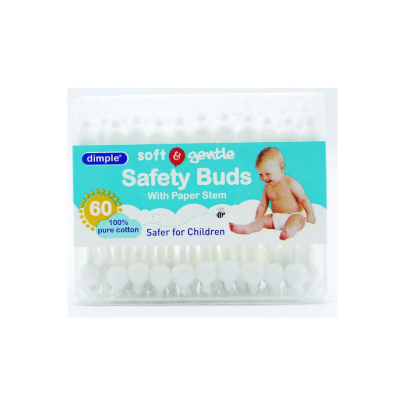 Dimple Safety Cotton Buds Paper 60'S