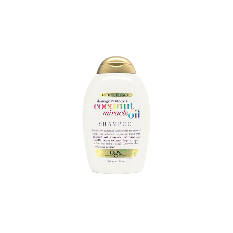 OGX Miracle Coconut Oil Shampoo + Extra Strength Damage Remedy, 13 oz