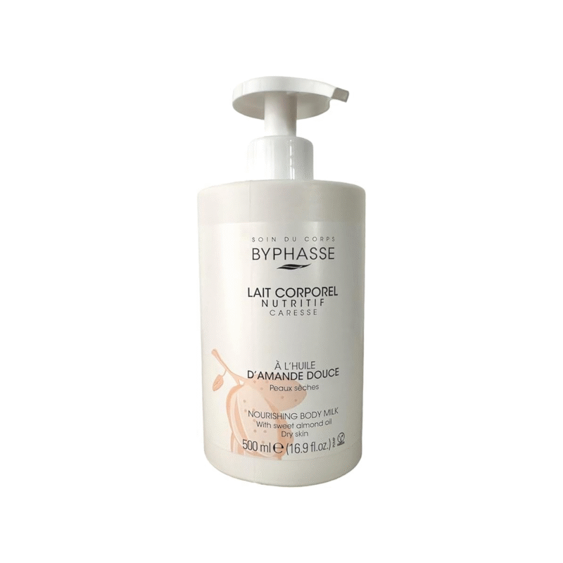 Byphasse Nutritious body milk with sweet almond extract for dry skin 500 ml