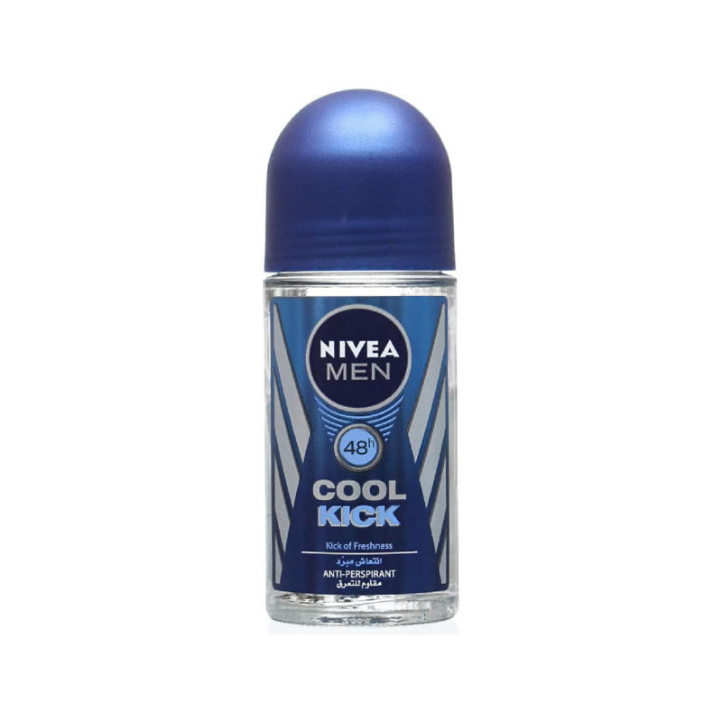 NIVEA MEN Deodorant Roll-on for Men, Cool Kick Fresh Scent, 50ml
