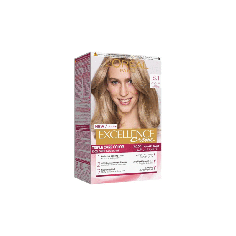 L'Oréal Paris Excellence Creme 8.1 Ash Light Blonde Haircolor