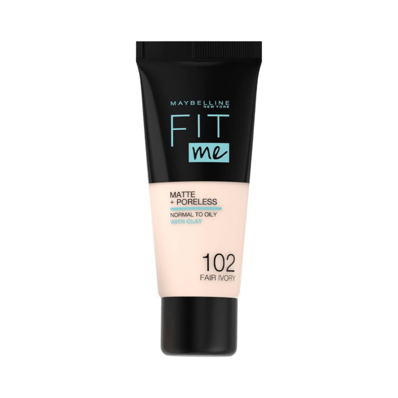 Maybelline New York Fit Me Matte + Poreless – 102 Fair Ivory
