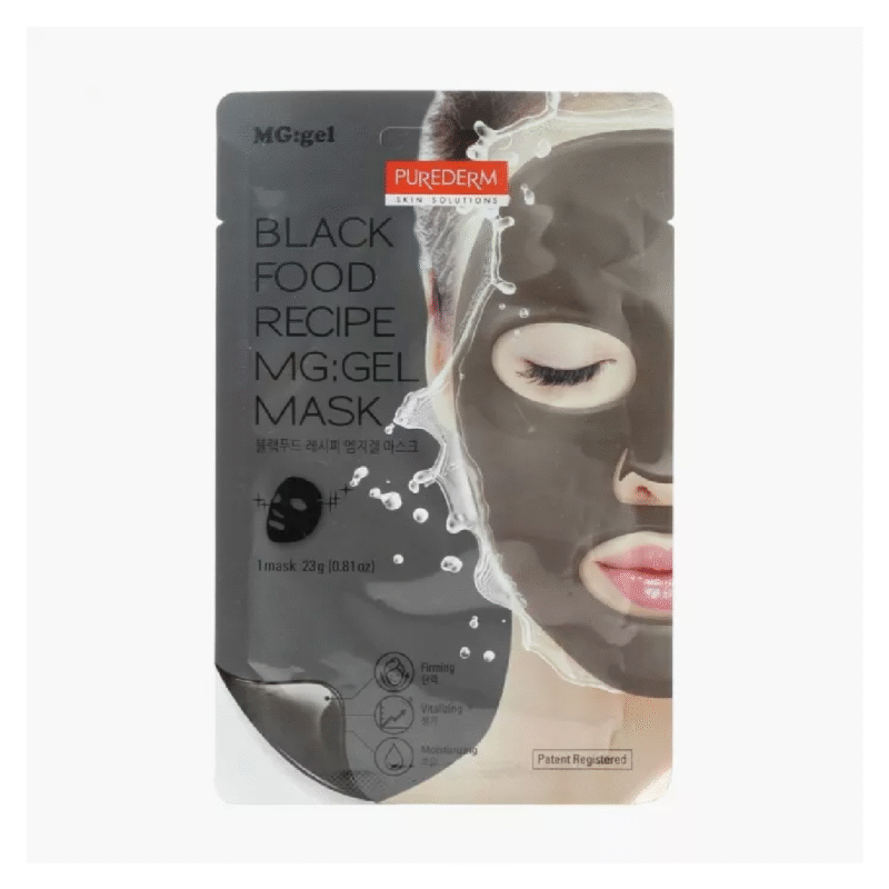 Purederm Black Food Recipe Mg:Gel Mask 1Ea