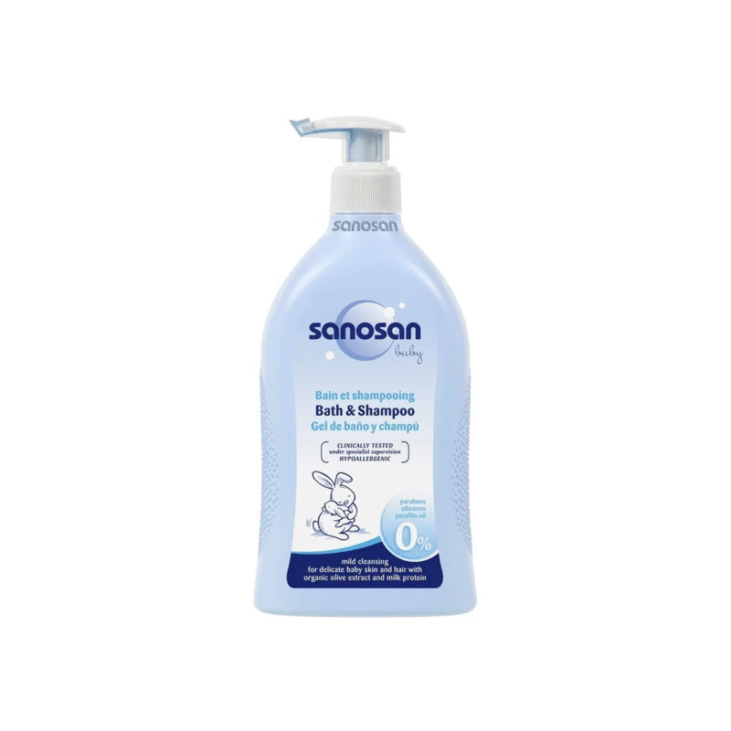 Sanosan Bath And Shampoo For Baby, 500 ml