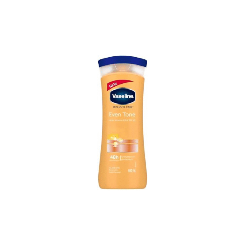 Vaseline intensive care healthy even tone body lotion with vitamin b3 and spf 10 - 400 ml