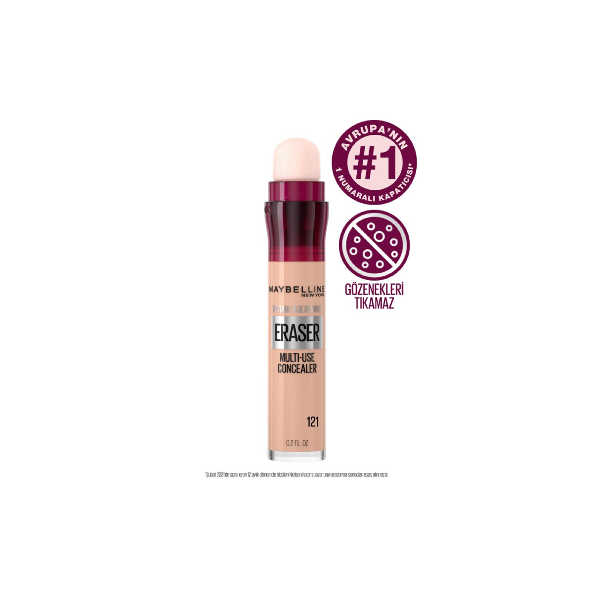Maybelline Instant Anti Age Eraser Concealer 121 Light Honey
