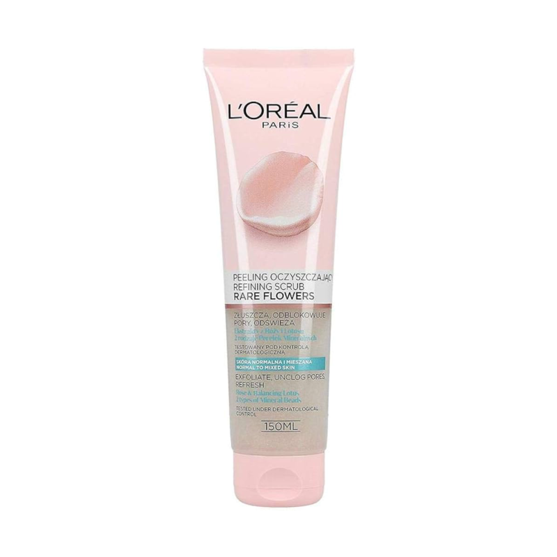 L'Oreal Paris Refining Scrub with Rare Flowers for Normal & Combination Skin 150ml