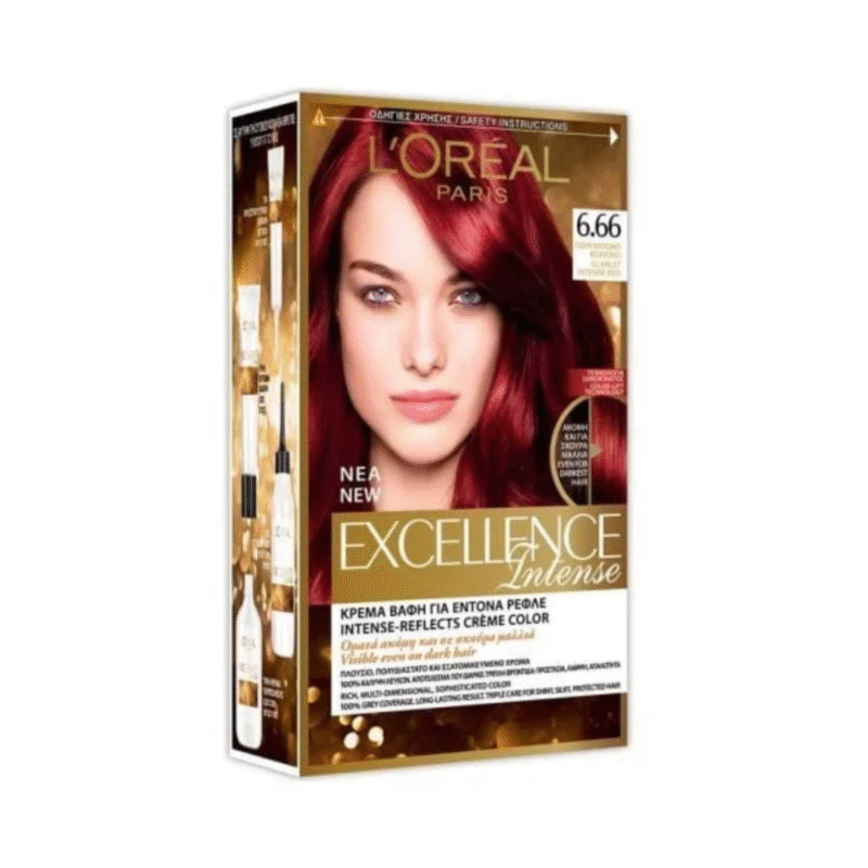 L'OREAL PARIS Excellence Color Intence – 6.66 Rouge Itense