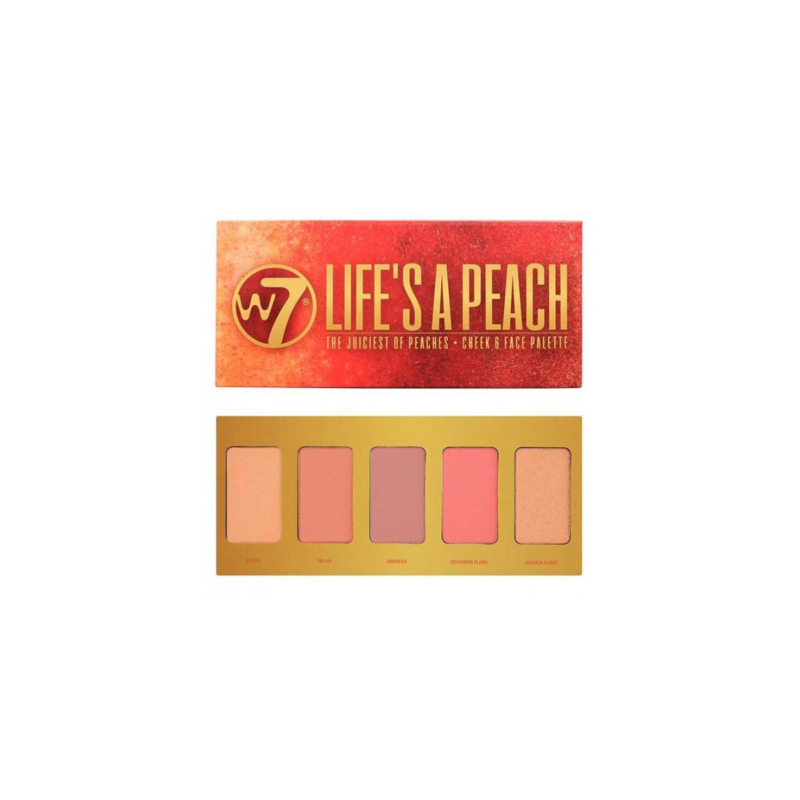 W7 Life's A Peach-Cheek & Face Palette 15g