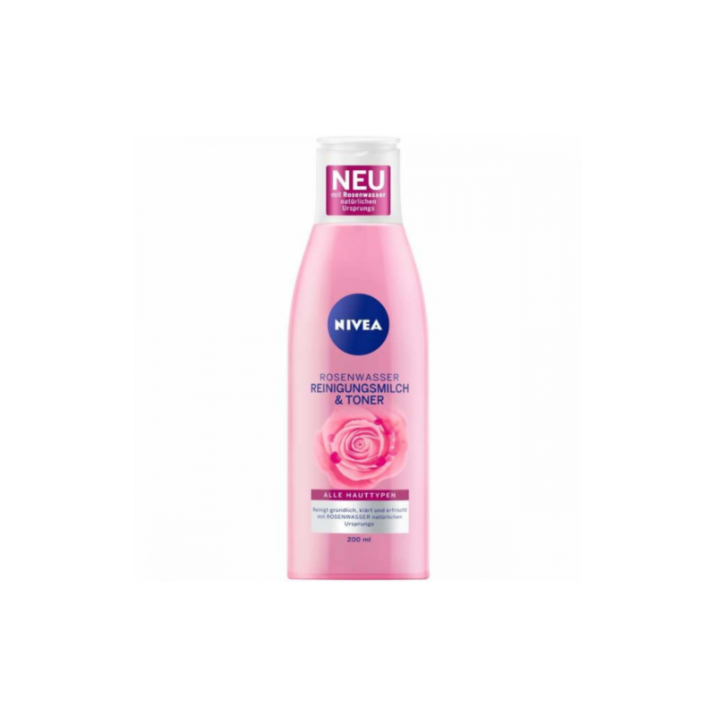 NIVEA Rose Water Cleansing Milk & Toner 200 ml