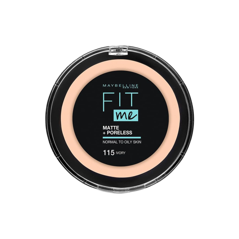 Maybelline New York Fit Me Matte and Poreless Compact Face Powder - 115, Ivory