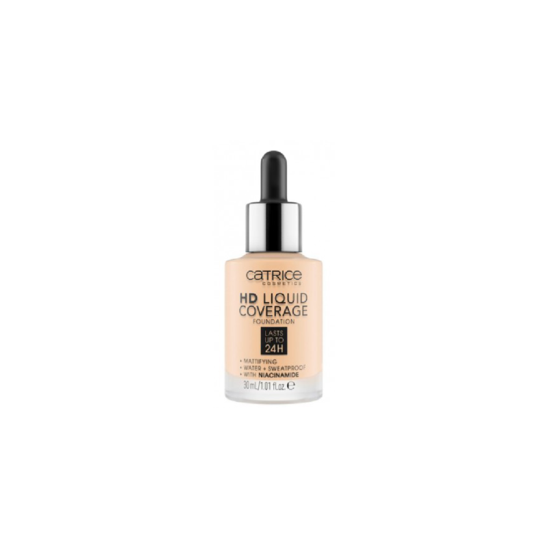 Catrice HD Liquid Coverage Foundation 002 Porcelain Beige 30ml