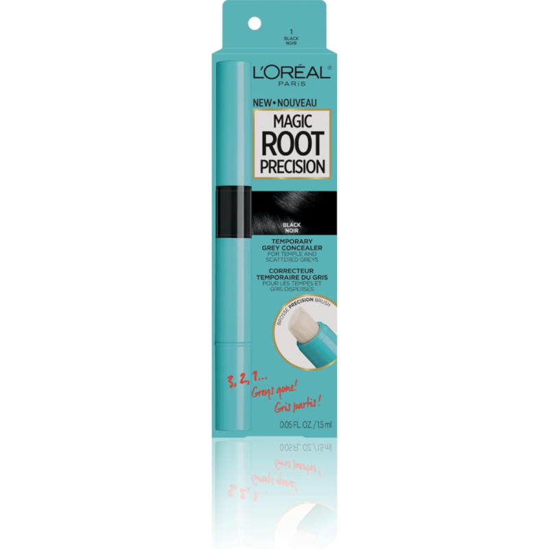 L'Oreal Paris Magic Root Precision Temporary Gray Hair Color Concealer Brush, 1