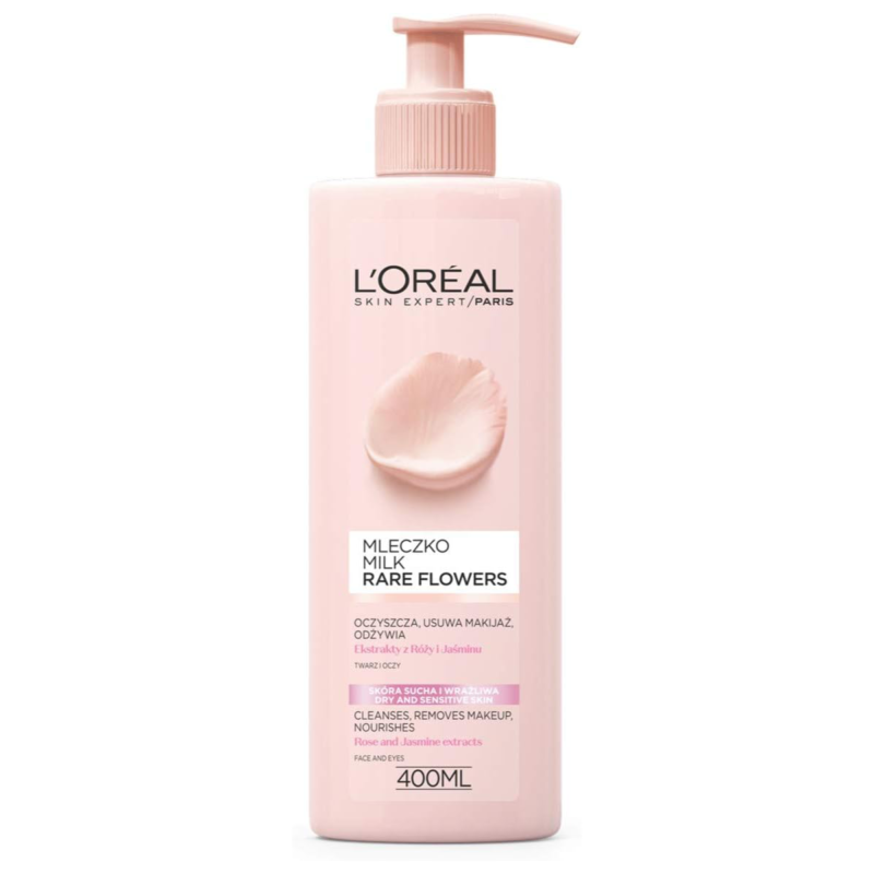 L'Oréal Paris Rare Flowers Cleansing Milk for Dry and Sensitive Skin 400 ml