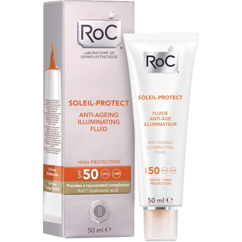 Roc Soleil Protect Anti Ageing Illuminating Fluid Spf 50,50ml