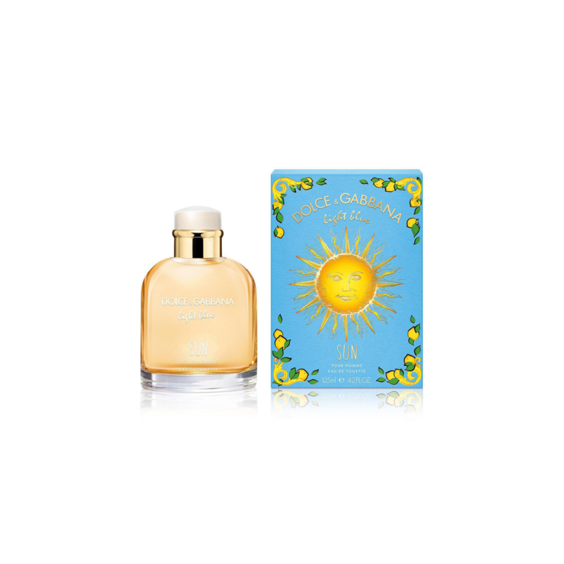 Dolce & Gabbana Men's Light Blue pour Homme Sun EDT Spray 4.2 oz