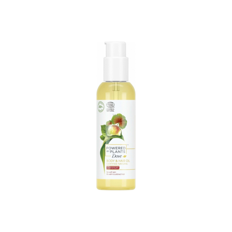 Dove Body & Hair Oil Powered by Plants Geranium 100ml