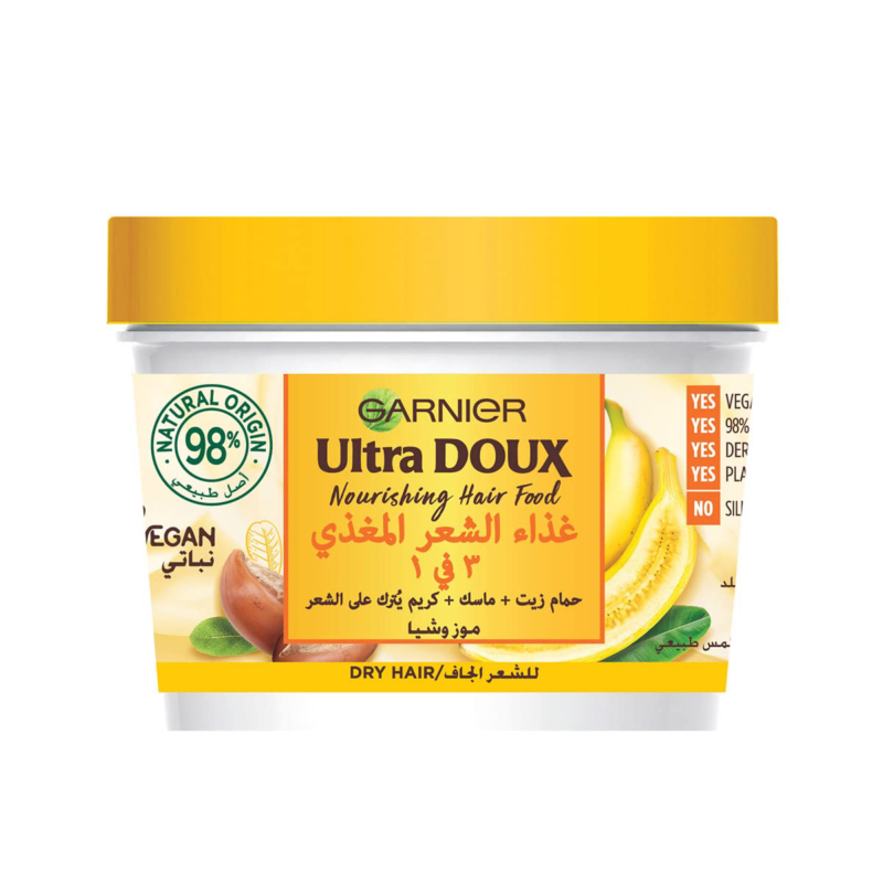 Garnier Ultra Doux Nourishing Banana 3-in-1 Hair Food For Dry Hair – 390 ml