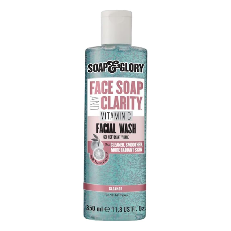Soap & Glory Face Soap and Clarity 3-In-1 Daily Detox Vitamin C Facial Wash, 350 ml