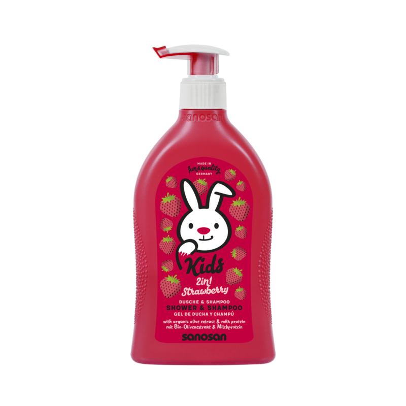 Sanosan Shower & Shampoo Strawberry 400 ml Kids