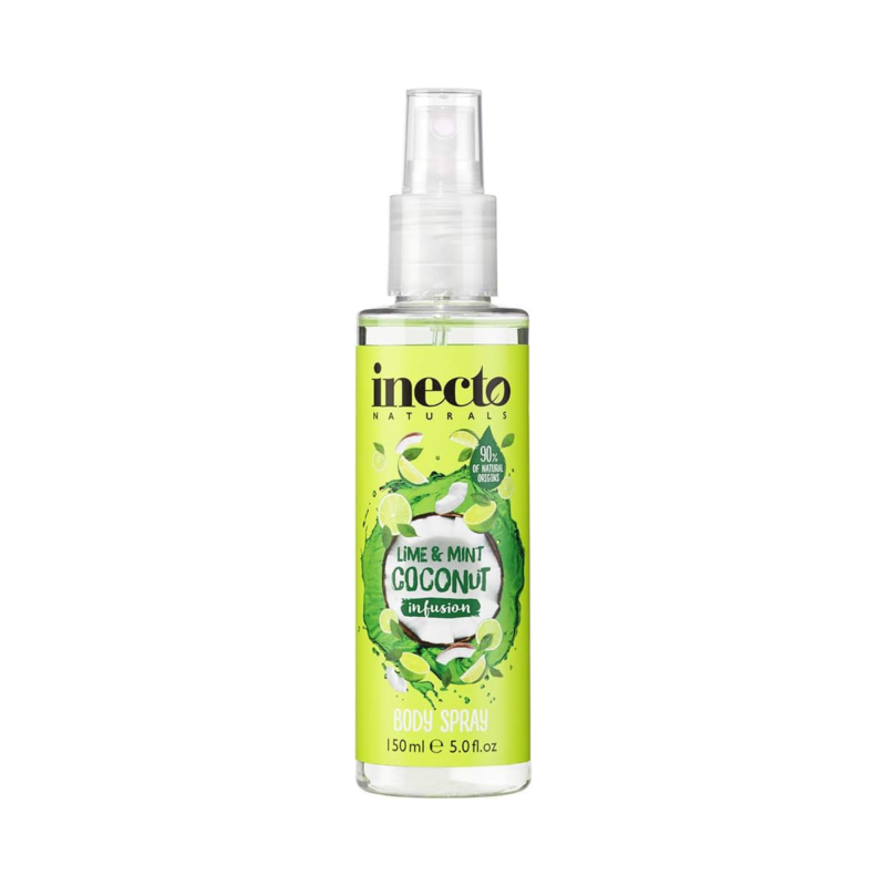 Inecto Natural Lime & Mint Coconut Infusion Body Spray 150 ml