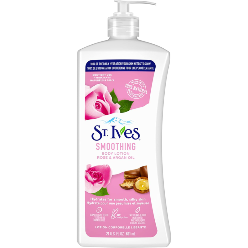 ST. Ives Smoothing Body Lotion with Rose and Argan Oil - 621 ml
