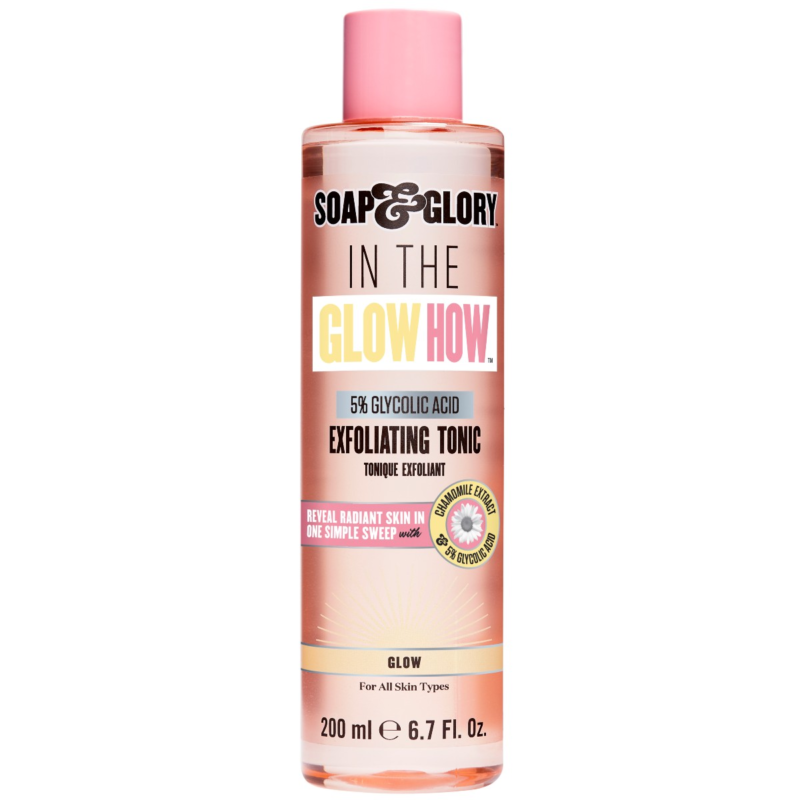 Soap & Glory In The Glow How' 5% Glycolic Acid Face Exfoliator Tonic