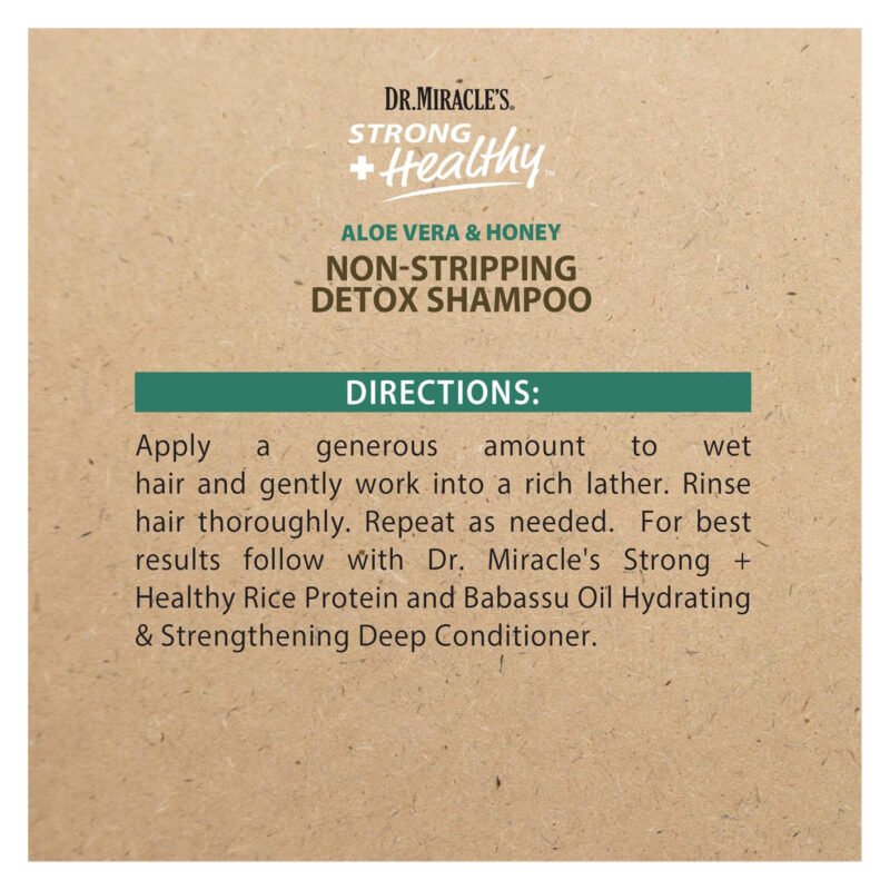 Dr. Miracle's Strong & Healthy Non Stripping Detox Shampoo - Image 4
