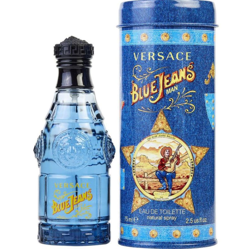Versace Versus Blue Jeans By Gianni For Men, Eau De Toilette Spray 2.5 oz