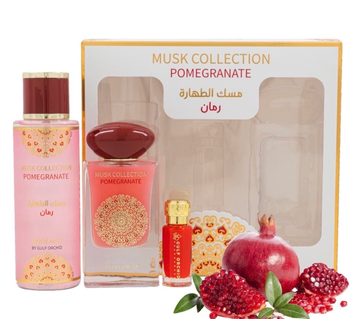 MUSK COLLECTION GIFT SET 3PCS- POMEGRANATE