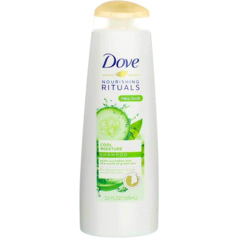 Dove Cool Moisture Shampoo, Cucumber & Green Tea 355 ml