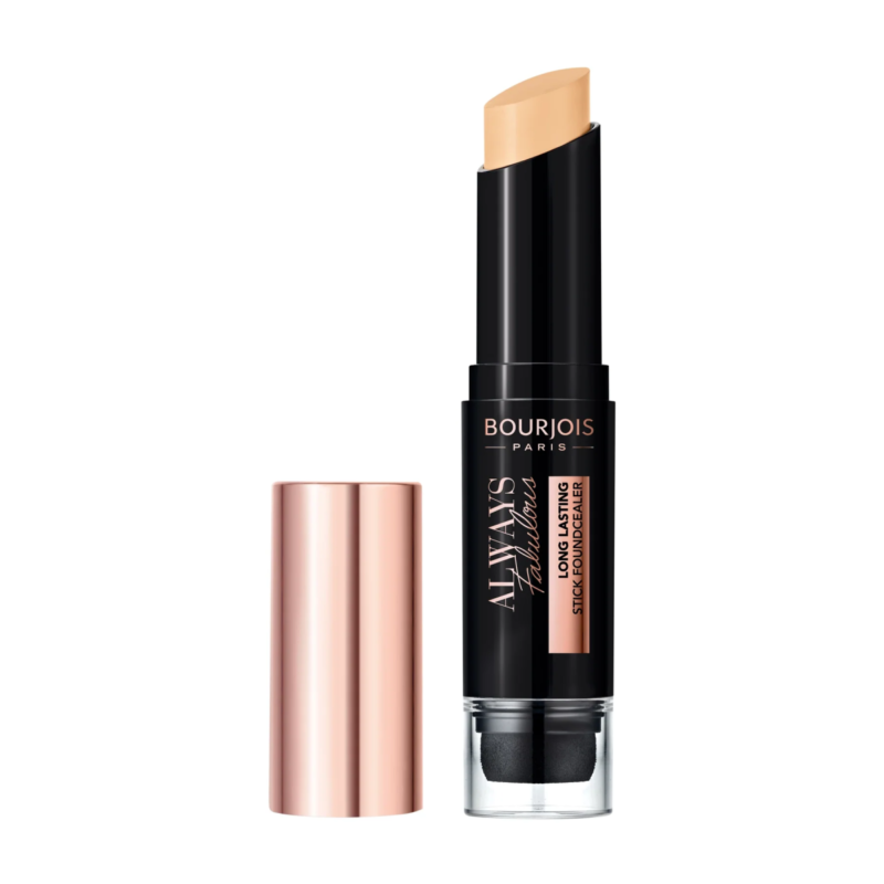 Bourjois Always Fabulous 24 Hour 2-In-1 Foundation And Concealer Stick With Blender, 110 Light Vanilla