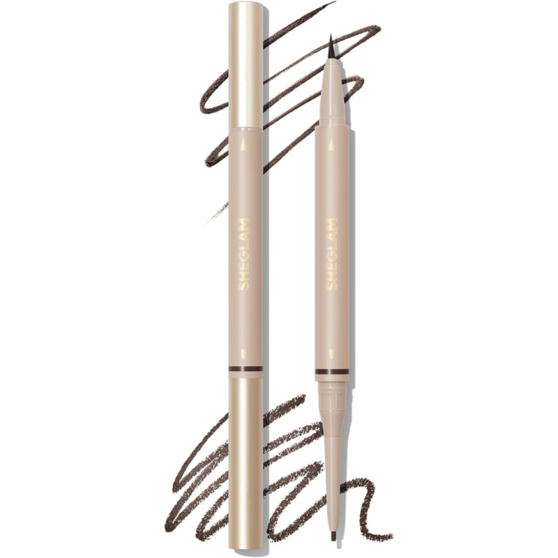 SHEGLAM Espresso Waterproof 2-in-1 Eyebrow Pencil - Chocolate