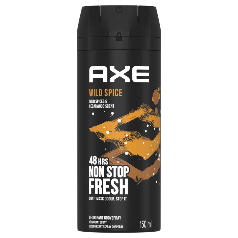 Axe wild spice deodorant spray, 150 ml