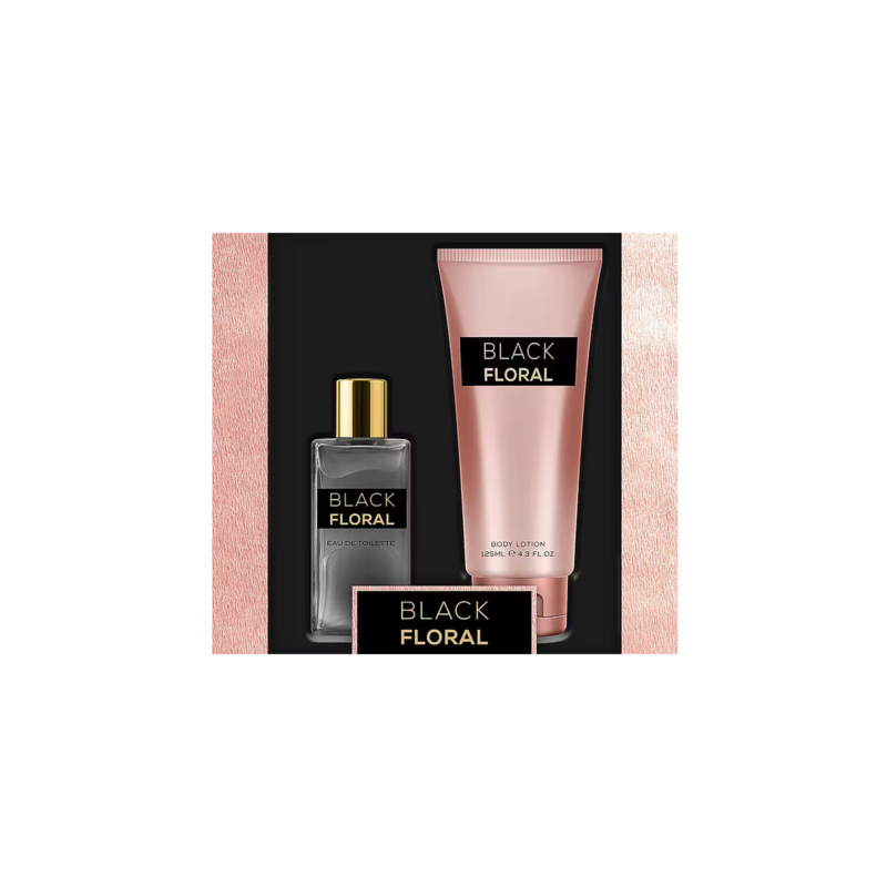 BLACK FLORAL EAU DE TOILETTE 100ML ET BODY WASH FOR HER