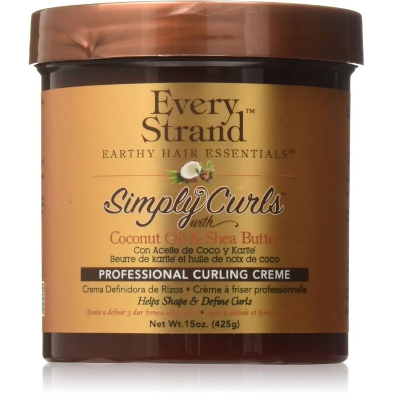 Every Strand Simply Curls Coco Oil/Shea Curl Creme, 15 Ounce