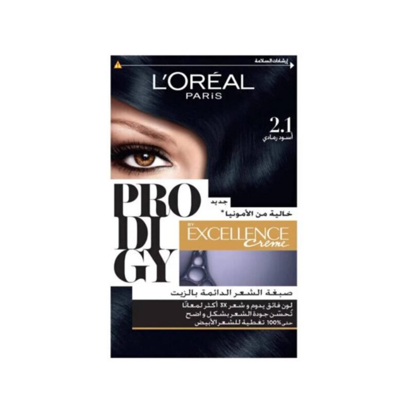 L'Oreal Paris Prodigy Hair Dye - Ash Black 2.1