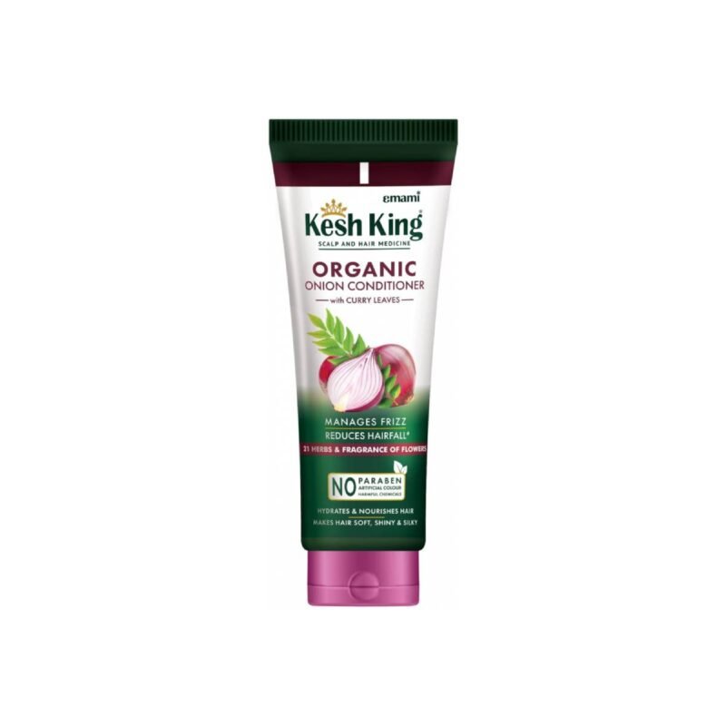 Kesh King Organic Onion Conditioner With Curry Leaves For Hydrated And Nourished Hair For All Hair Types 200 ML
