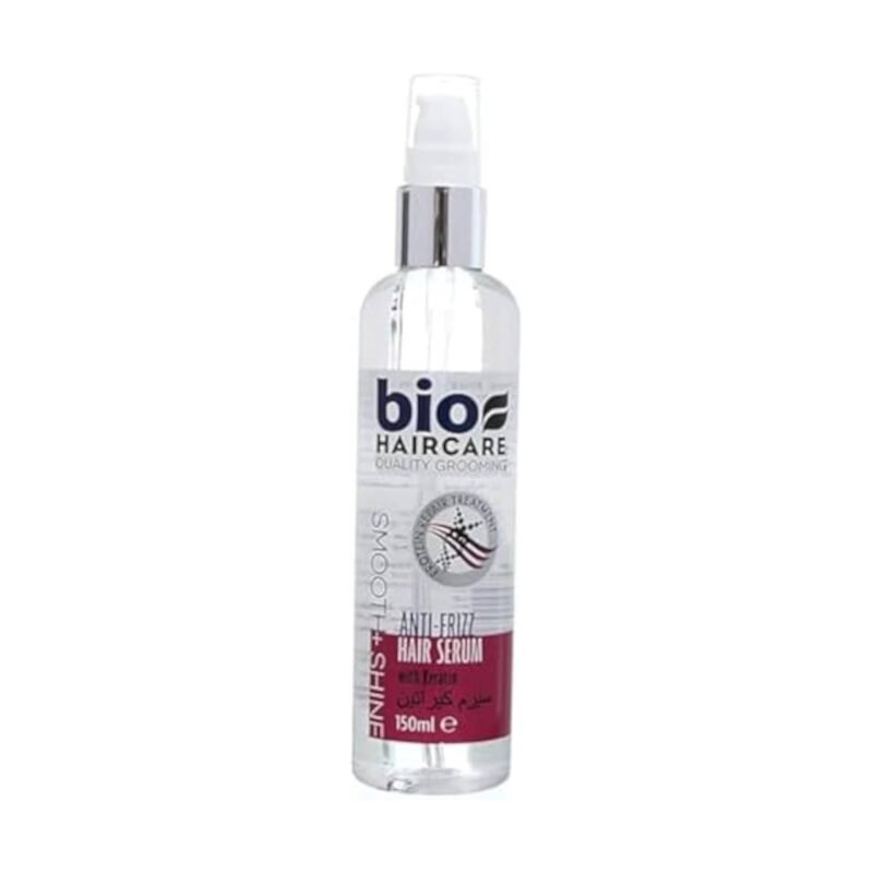 Bio anti frizz hair serum with keratin for women, 150 ml