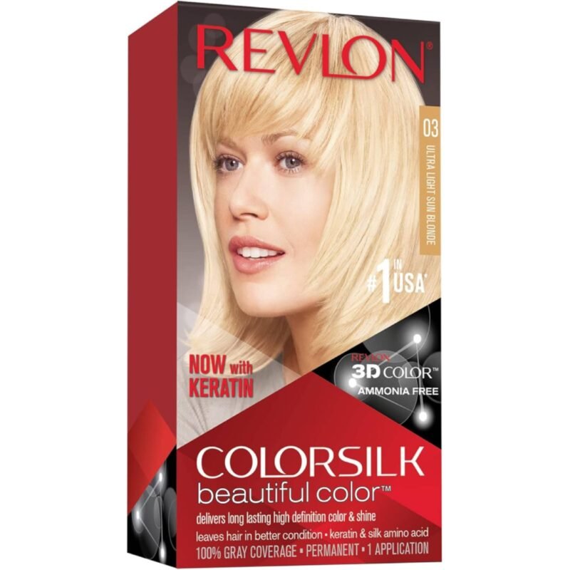 Revlon ColorSilk Hair Color, 03 Ultra Light Sun Blonde