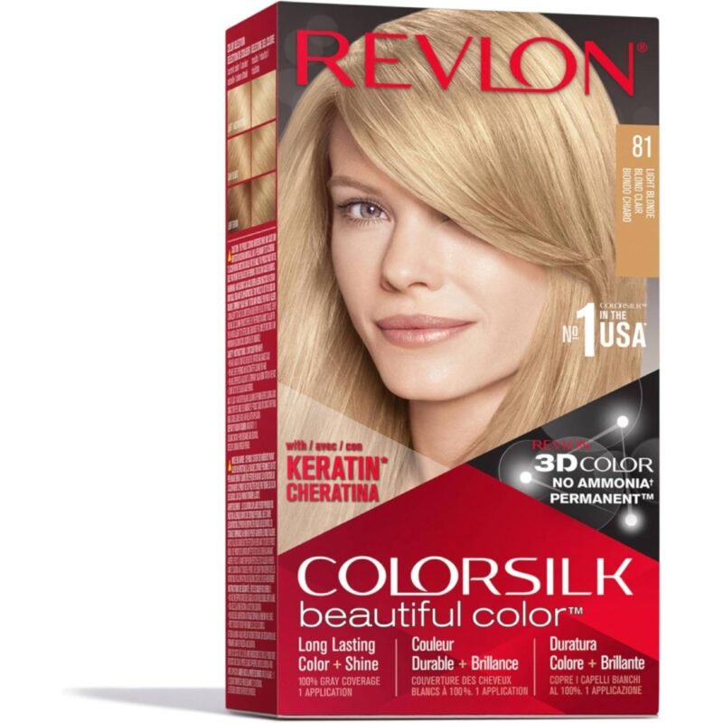 Revlon Colorsilk Ammonia Free Permanent Haircolor Light Blonde Cslk 081