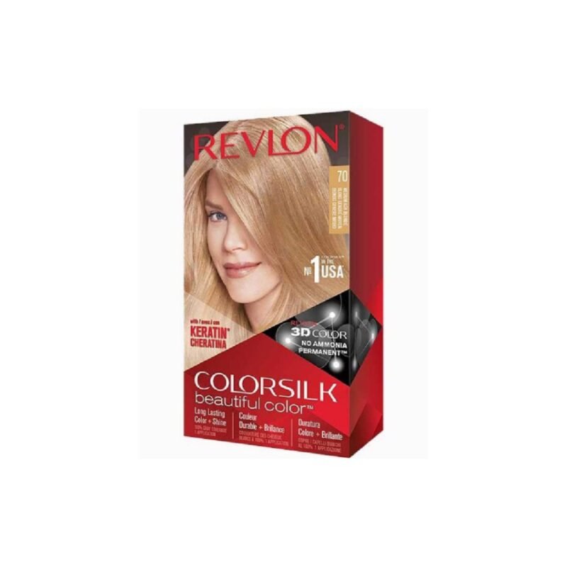 Revlon ColorSilk Hair Color 70 Medium Ash Blonde