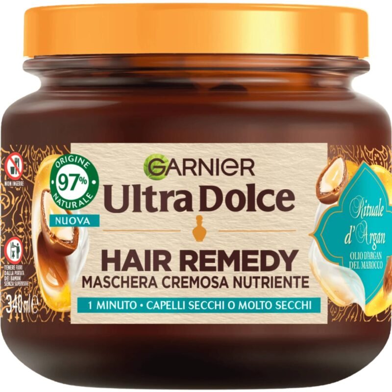 Garnier Ultra Dolce Maschera Hair Remedy Rituale d'Argan, 340 ml