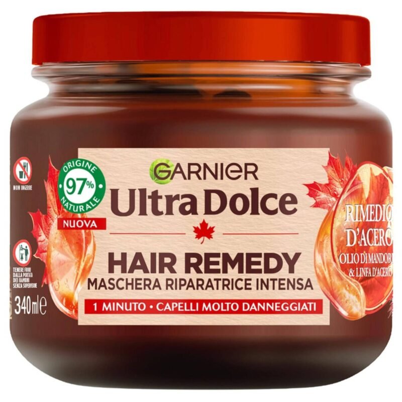 Garnier Ultra Dolce Hair Remedy Maschera Riparatrice Rimedio d'Acero 340ml
