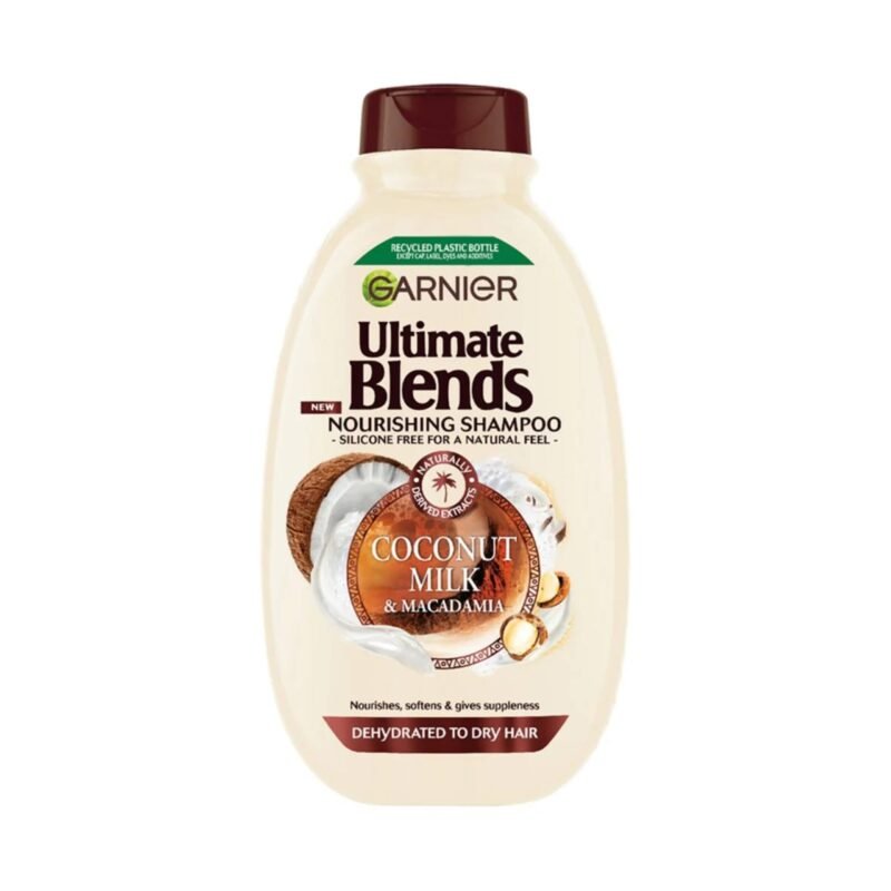 Garnier Ultimate Blends Coconut Milk & Macadamia Nourishing Shampoo - 400ml