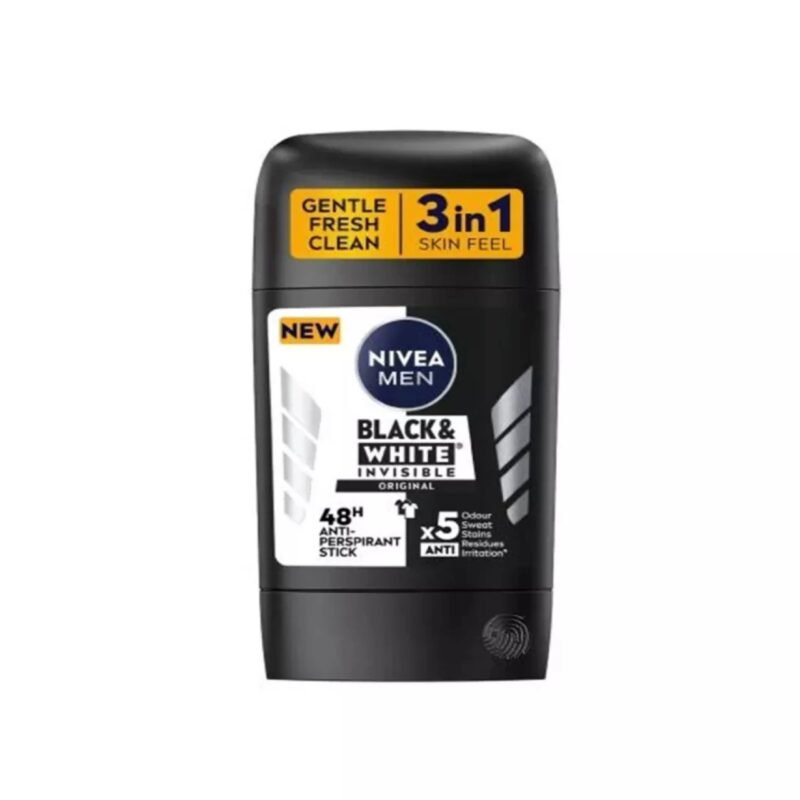 Nivea Men Invisible Black & White Anti-Perspirant Deodorant Stick 50ml