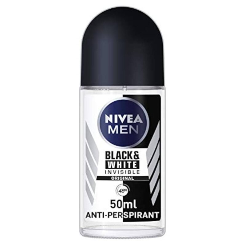 NIVEA 48h Roll on Black and White Anti Perspirant Invisible Deodorant 50ml